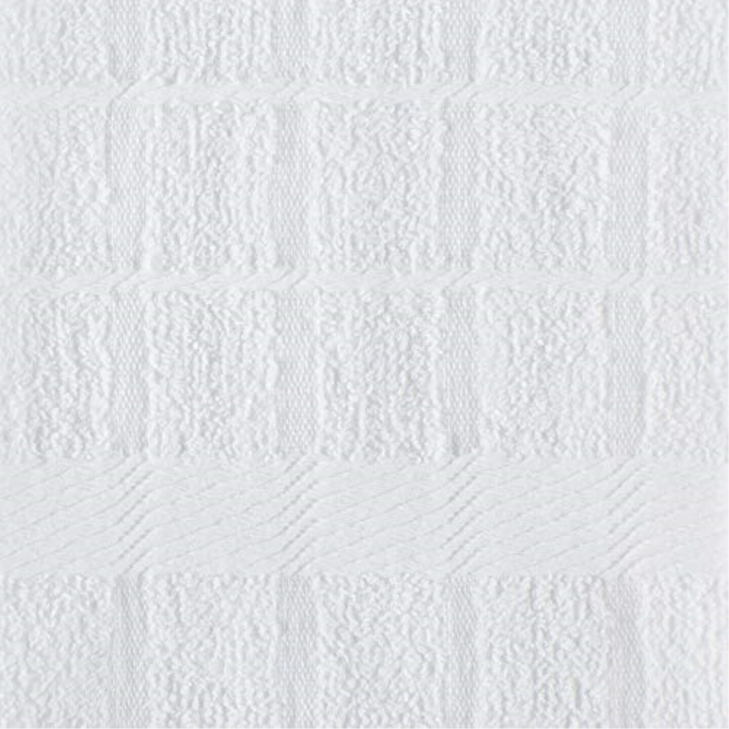 DII Solid White Windowpane Terry Dishtowel 4 Piece