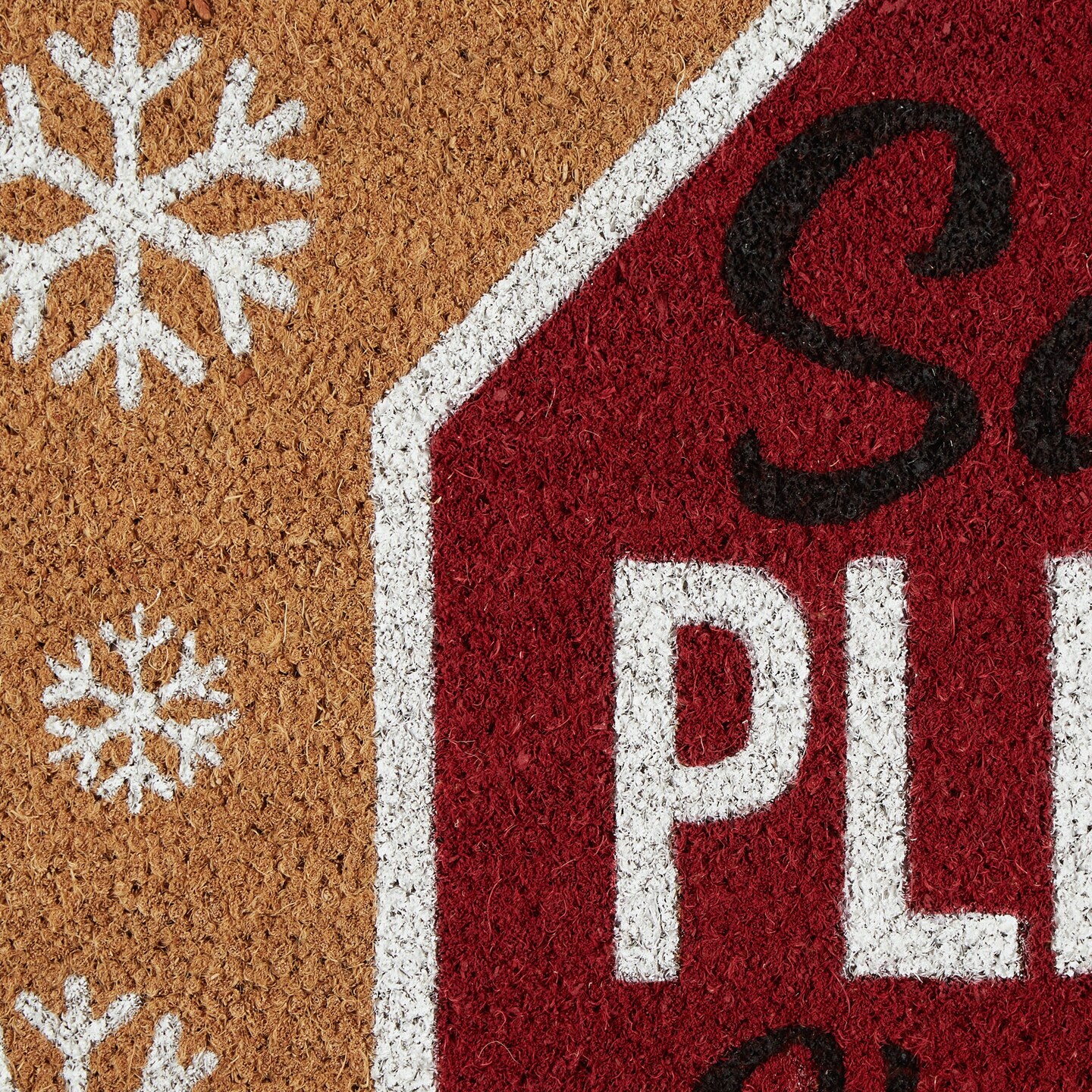 DII Santa Please Stop Sign Doormat