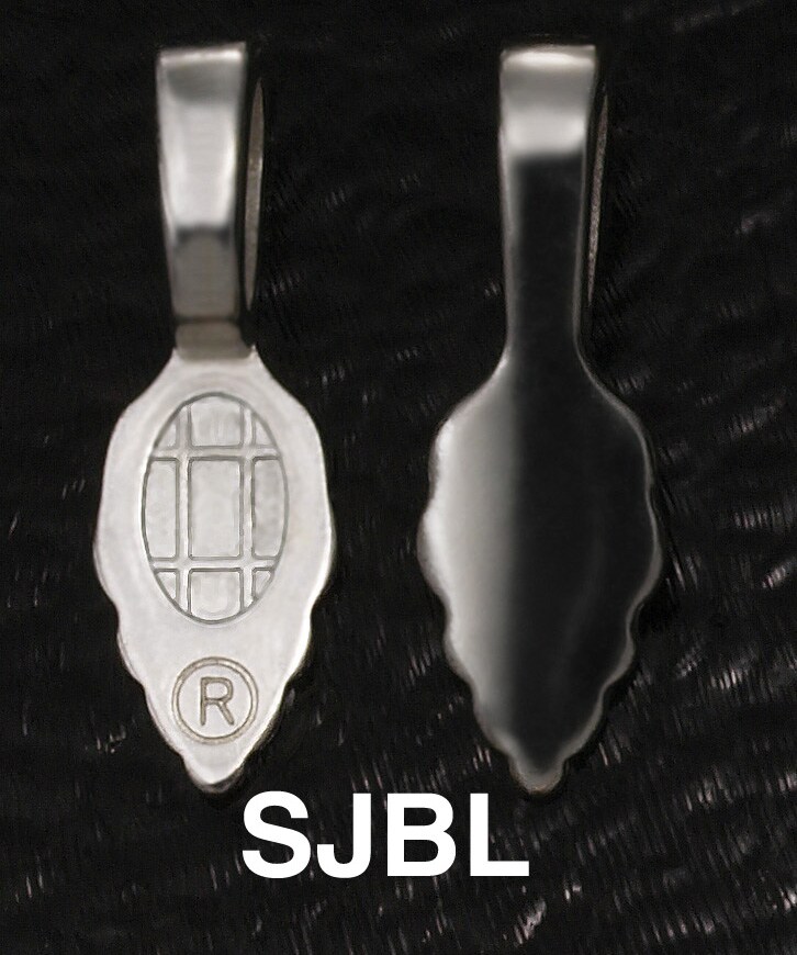 Silver Leaf Pendant Bails - Large