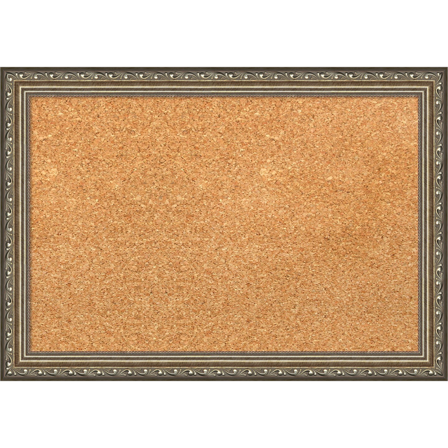 Cork Board, Parisian Silver Wood Frame Bulletin Board, Organization