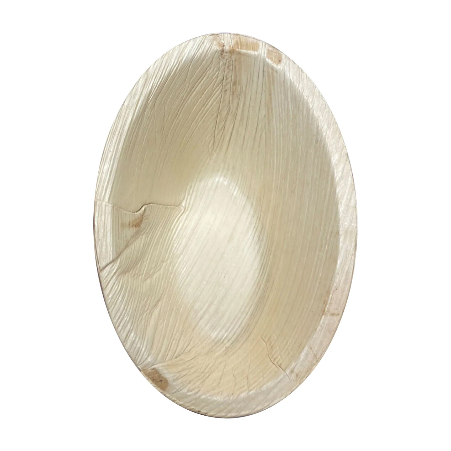 Oval Palm Leaf Eco Friendly Disposable Bowls - 6&#x22; (100 Bowls)
