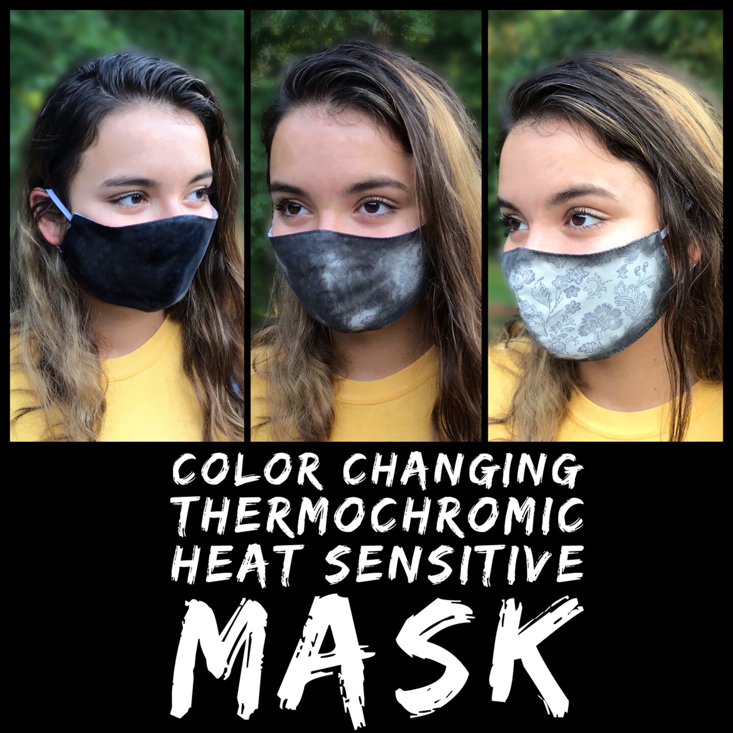 Temperature Activated Body Heat Reactive Color Changing Thermochromic