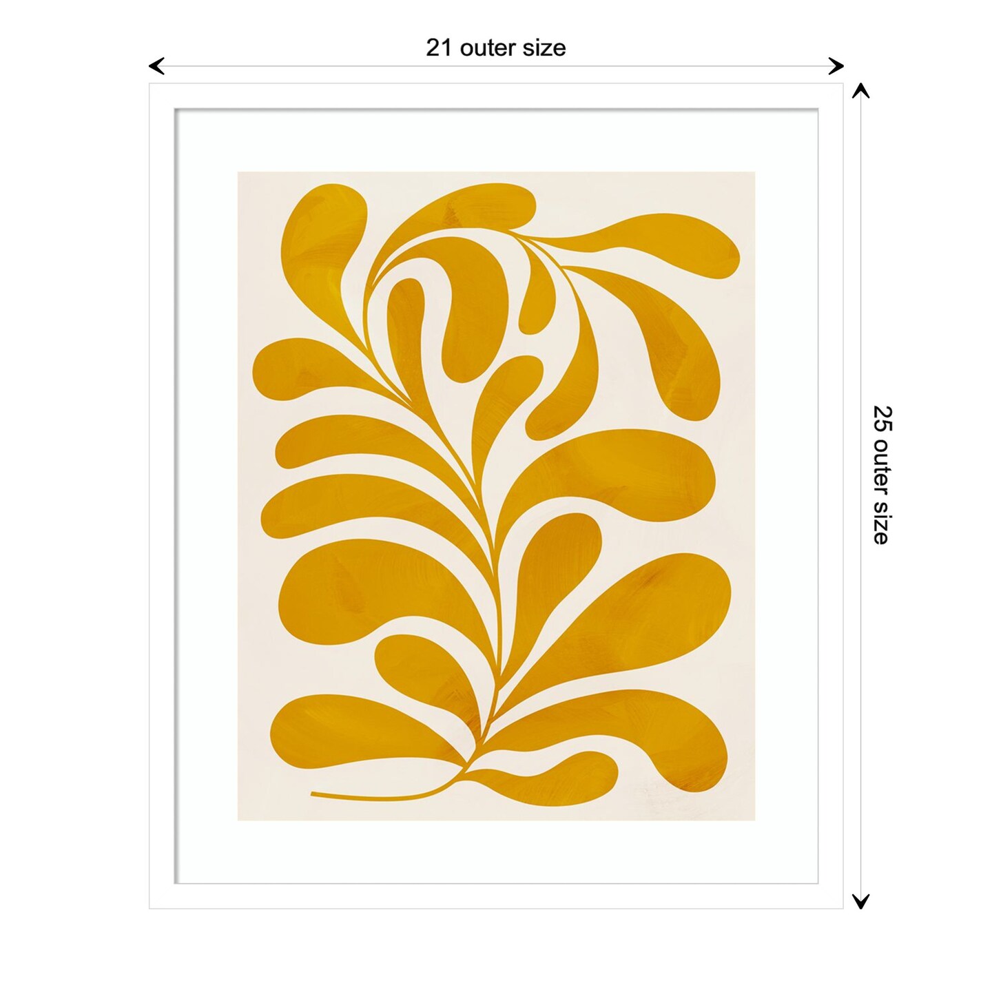 Goldenrod II by Grace Popp Wood Framed Wall Art Print