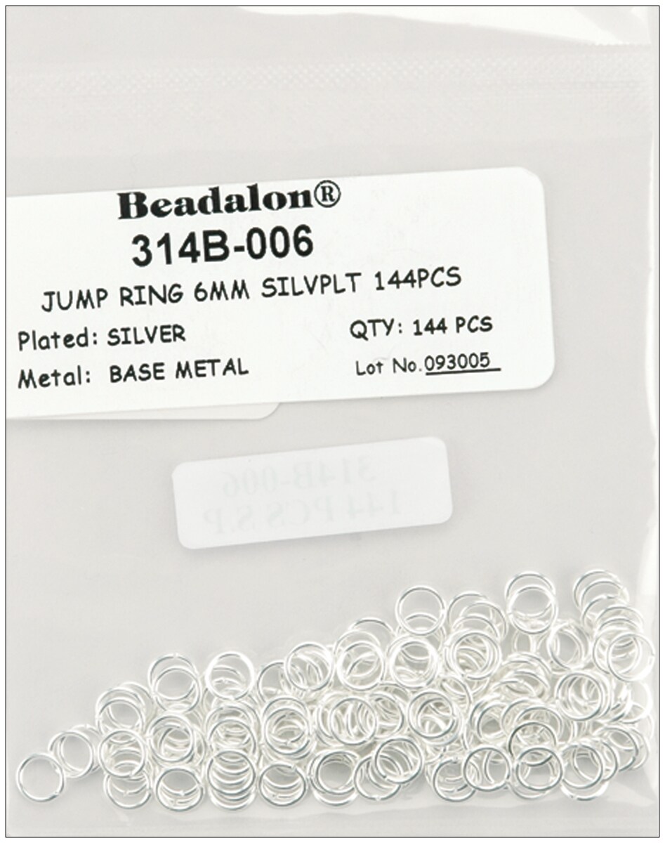Jump Rings 6mm 144/PkgSilverPlated Jewelry Findings Michaels