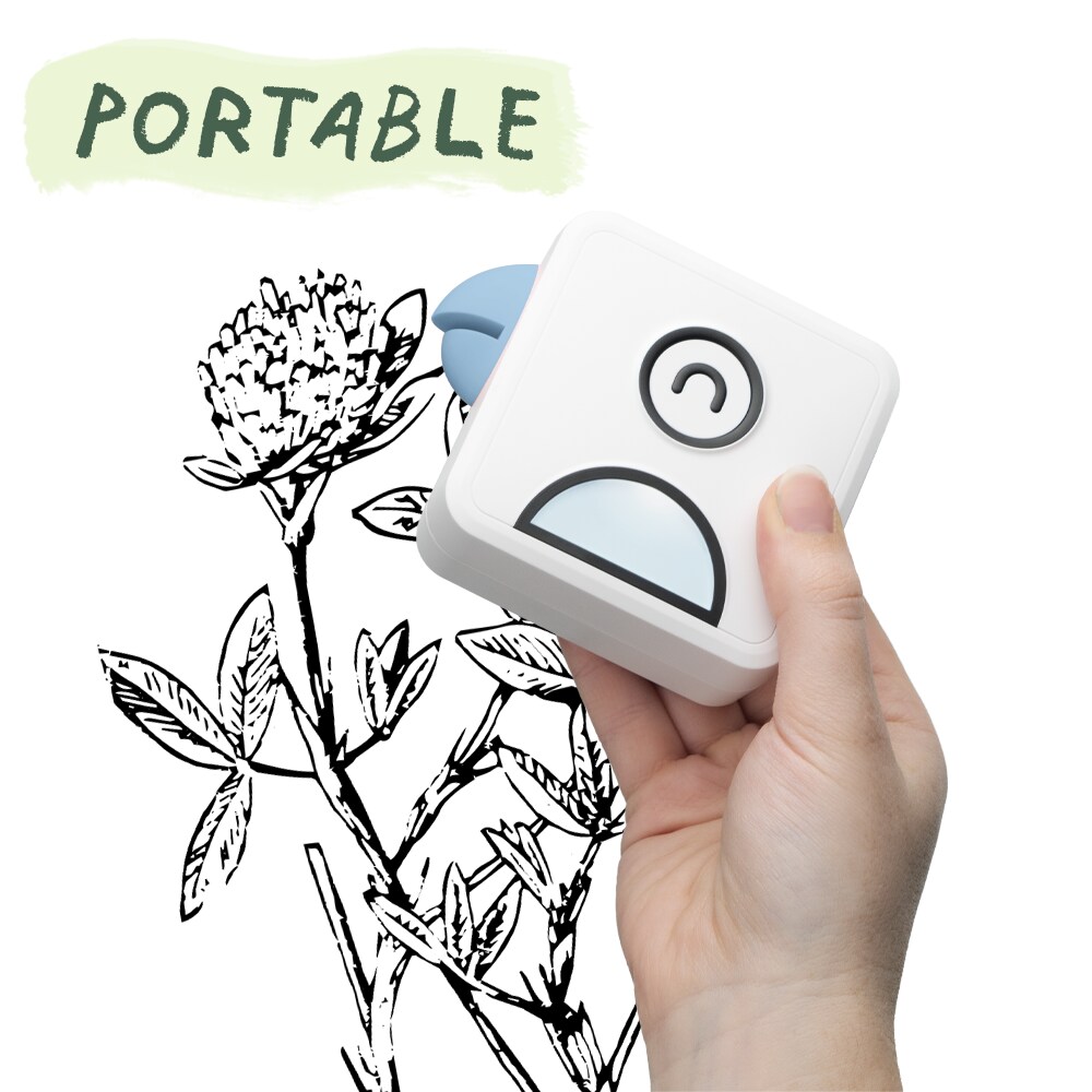 Portable Printer - Inkless &#x26; Smartphone Compatible - Blue