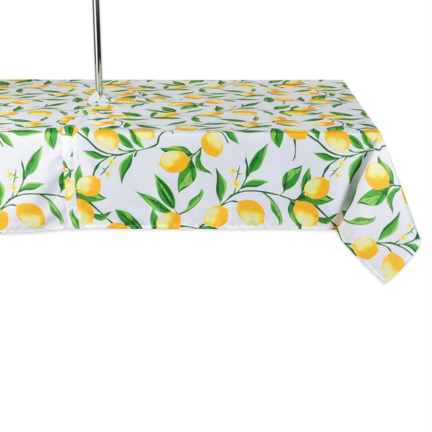 DII Lemon Bliss Print Outdoor Tablecloth With Zipper Fabric