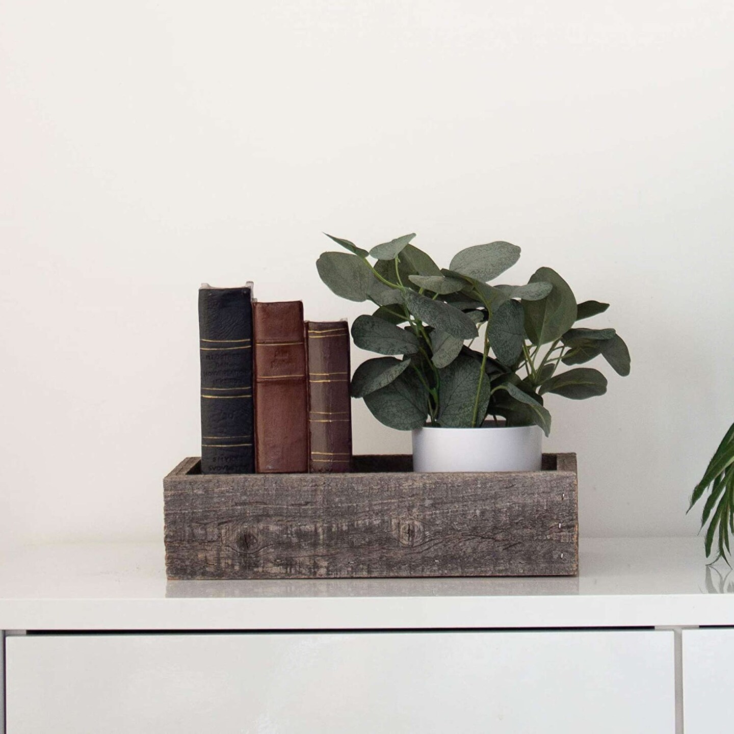 Rustic Farmhouse Decorative Organizer Wood Storage Box