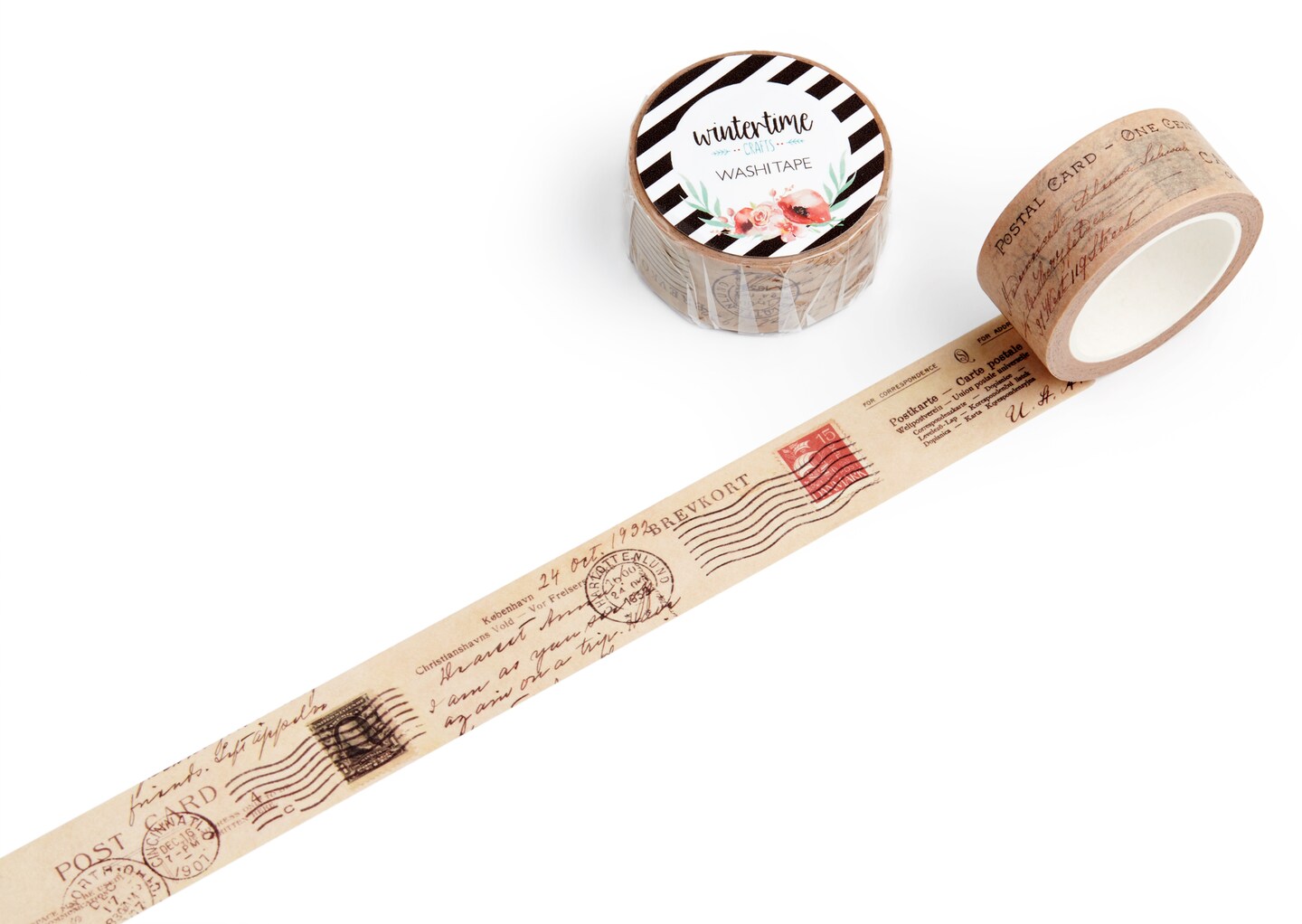 5 Rolls Vintage Collection Washi Tape Set by Wintertime Crafts