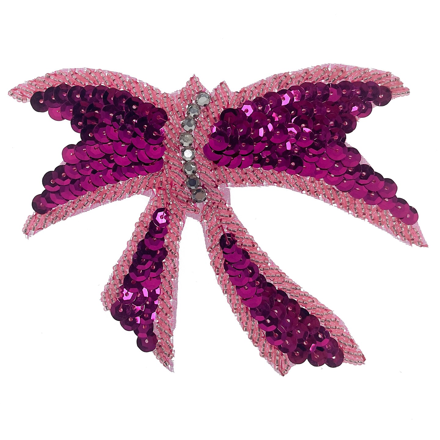 Knotted Bow Sequin Applique/Patch IronOns & Appliques Michaels