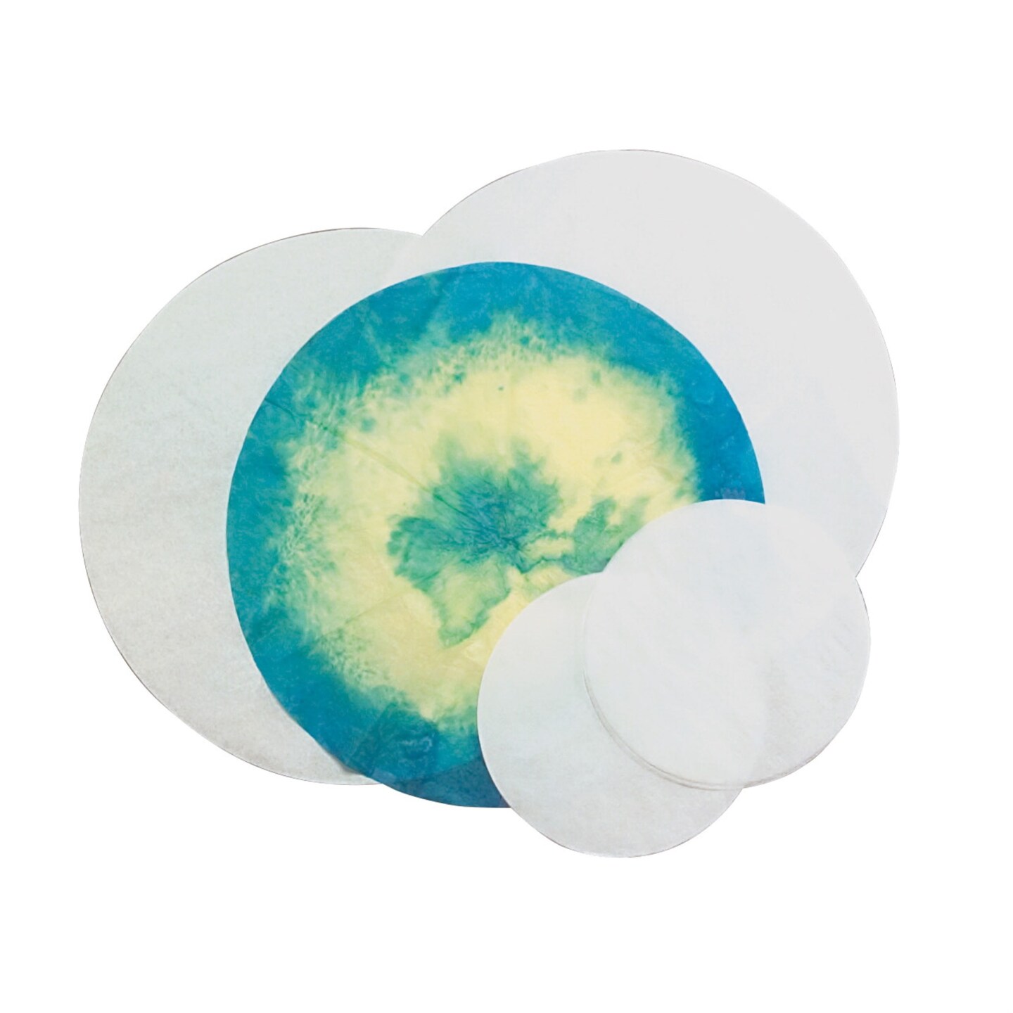 Roylco PreCut Circle Color Diffusing Paper, 91/2 Inches, Pack of 100