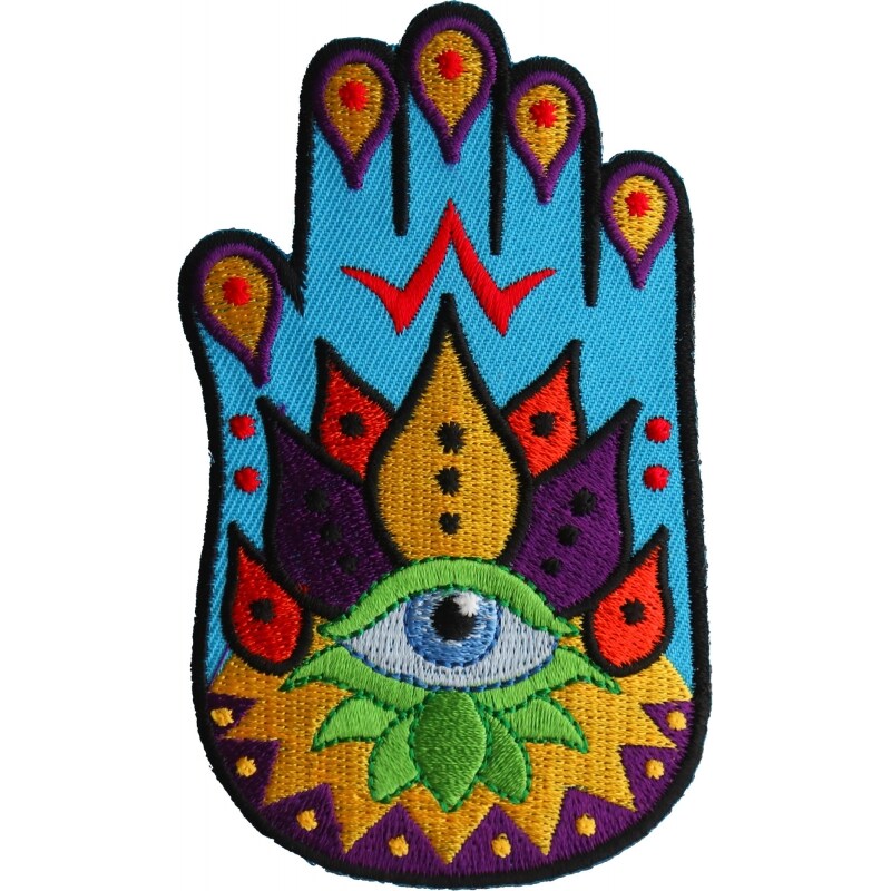 Patch, Embroidered Patch (Iron-On or Sew-On), Spiritual Hand All Seeing ...