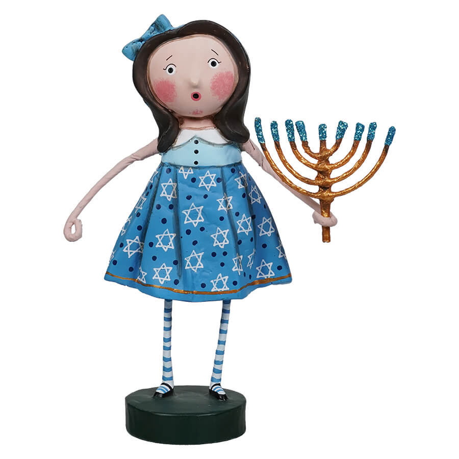 Lori Mitchell Hanukkah Collection: Nora&#x27;s Menorah Figurine