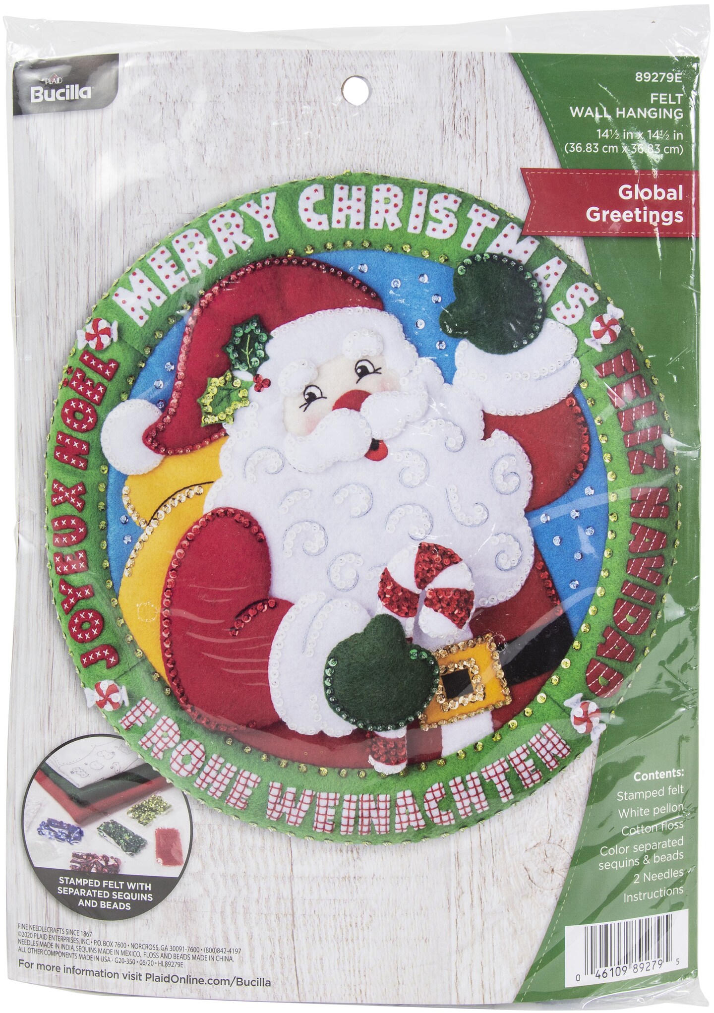 Bucilla Felt Wall Hanging Applique KitGlobal Greetings Tools