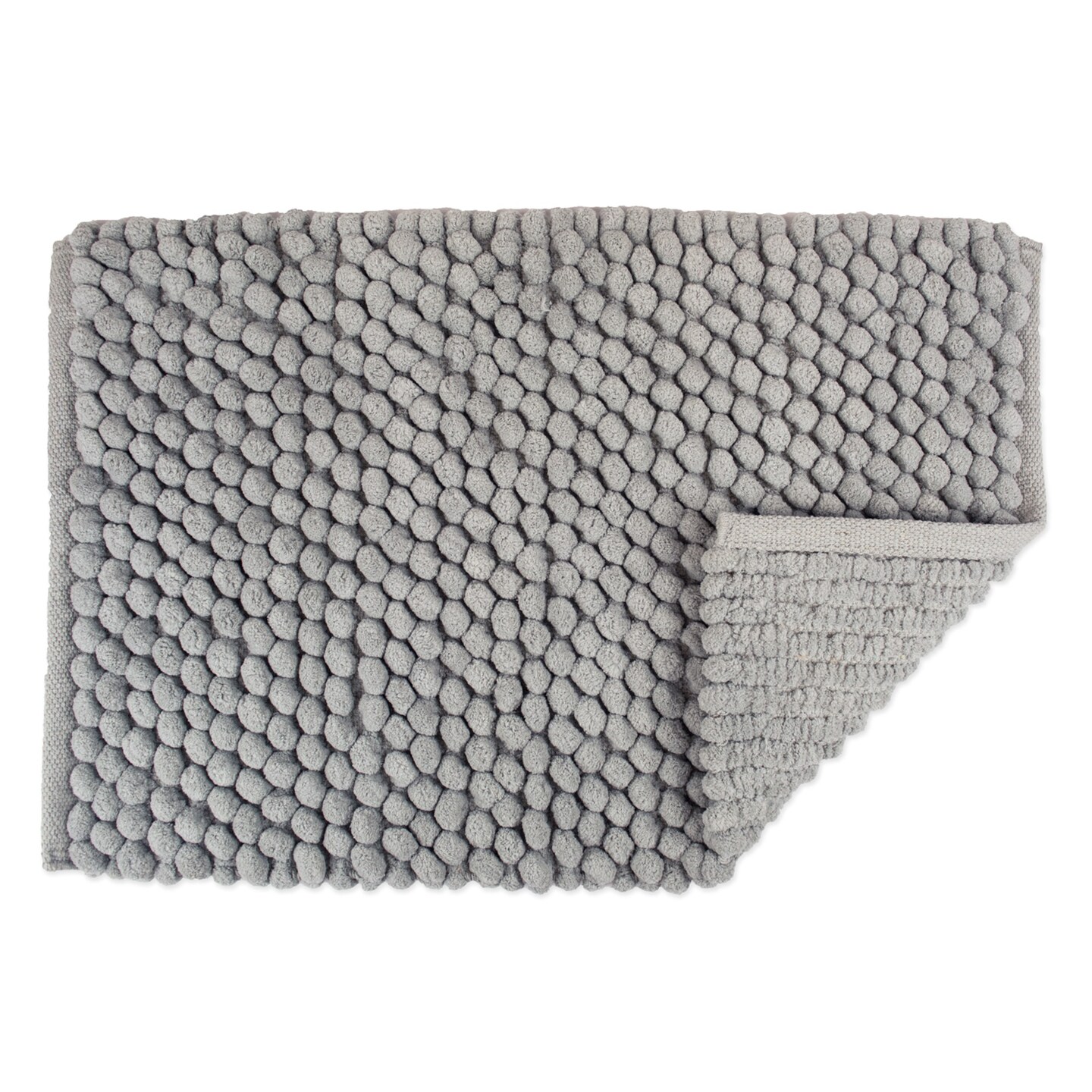 DII Solid Gray Microfiber Bath Mat