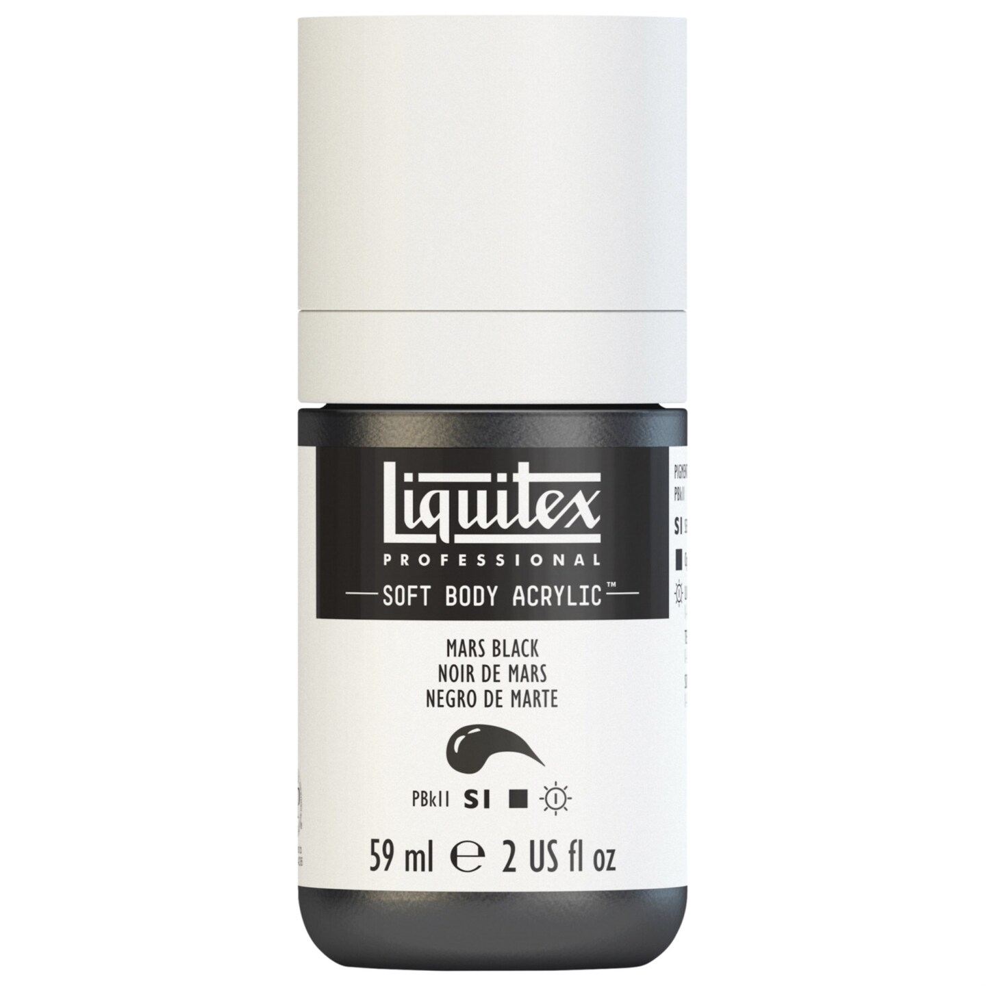 Liquitex soft body acrylic paint 2 ounces mars black painting