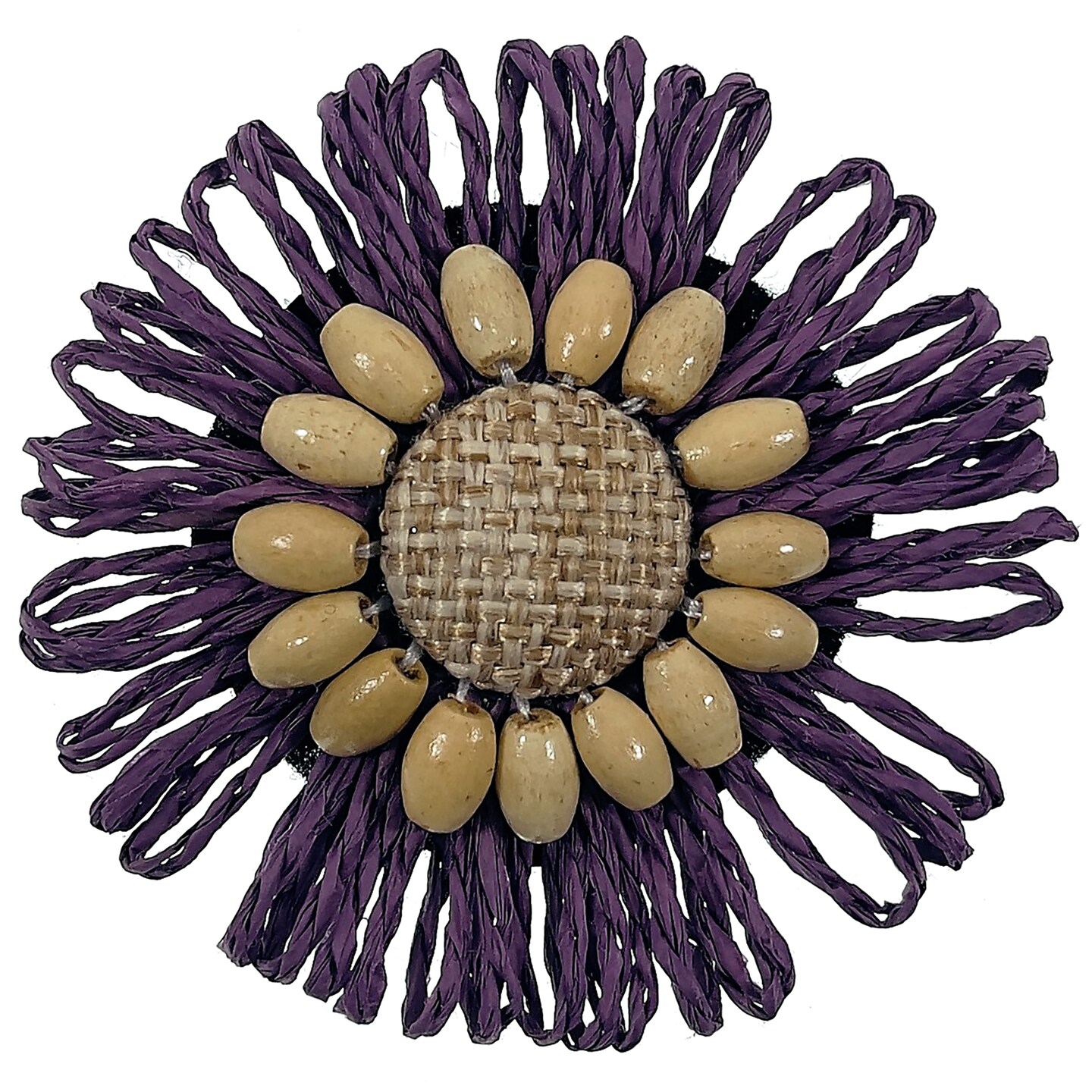 Raffia Sunflower Applique/Patch