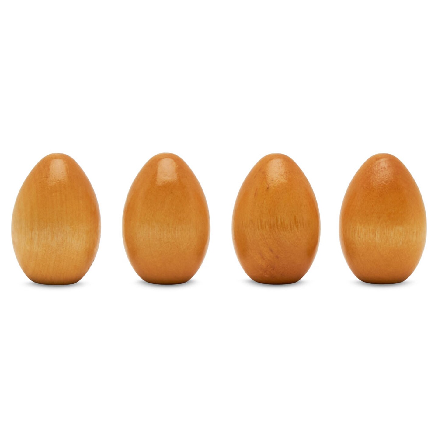 Wooden Eggs 2 inch, Varnished, Easter Ornaments |Woodpeckers