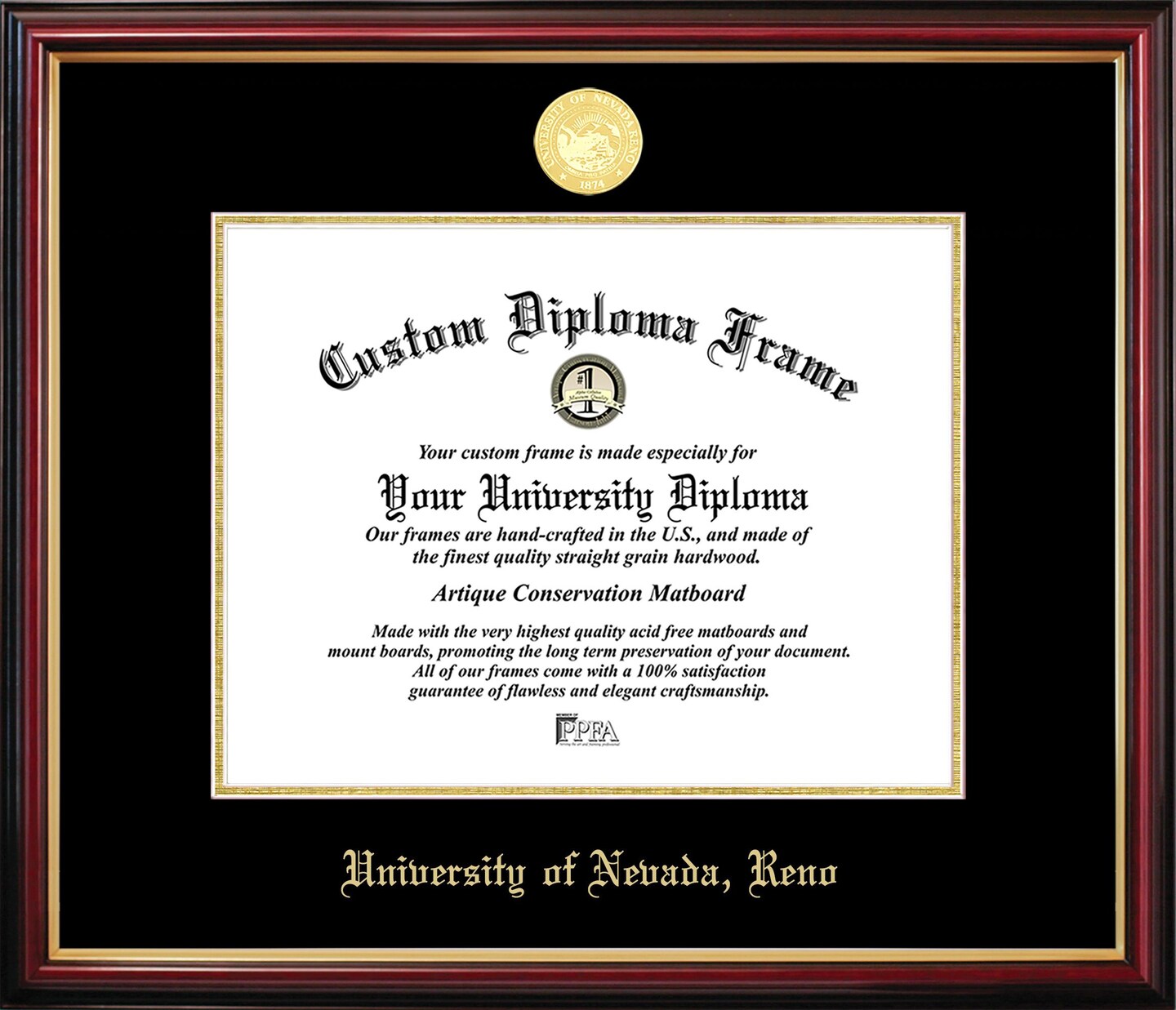 University of Nevada Petite Diploma Frame