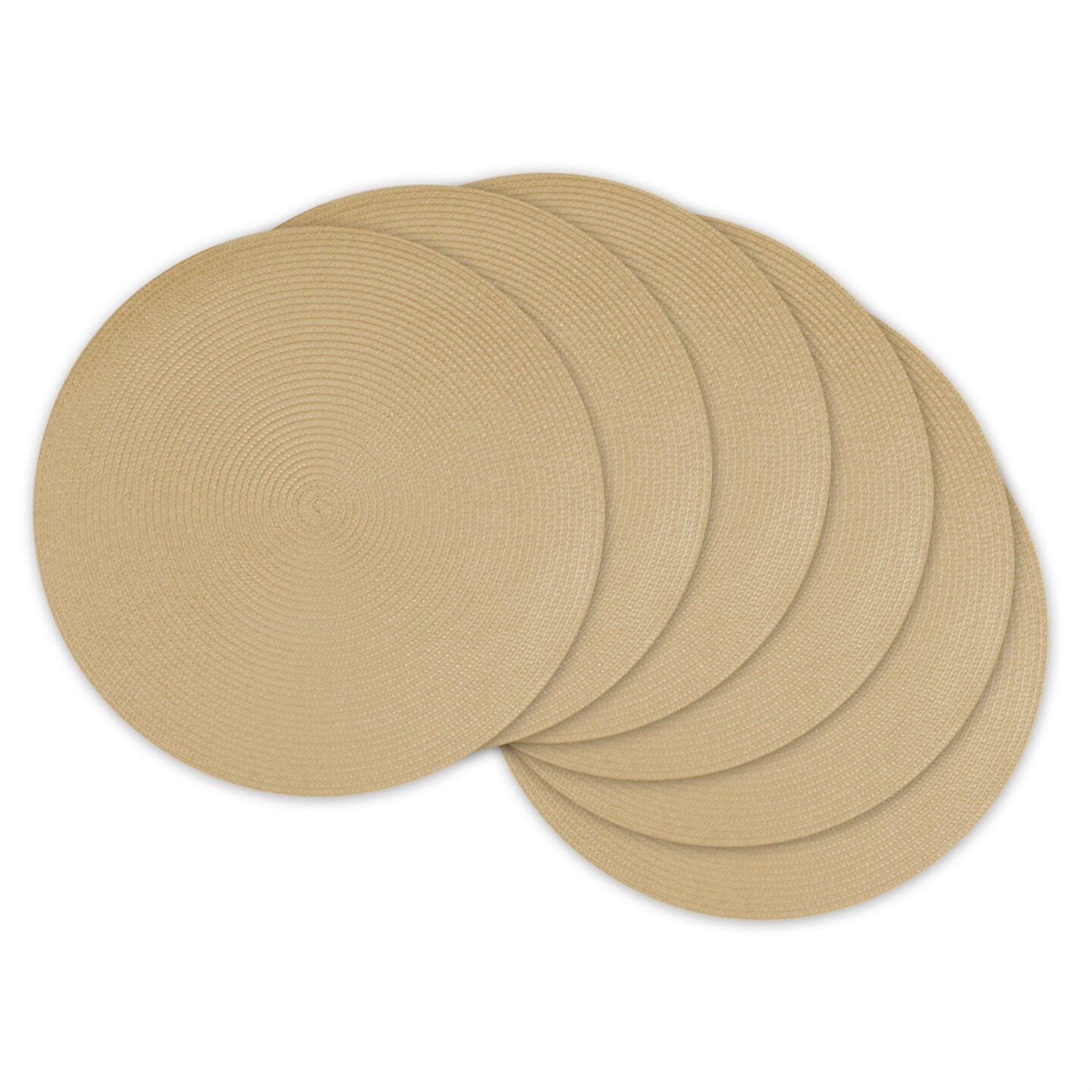 PLACEMAT ROUND WOVEN NATURAL Set of 6