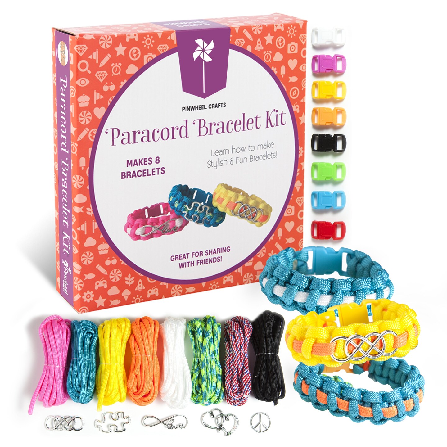 PAXCOO 488Pcs String Bracelet Making Kit, Friendship Bracelet String Kit  with 50 Skeins Embroidery Floss Cross Stitch Thread, 400Pcs Friendship  Bracelet Beads, 37Pcs Embroidery Tools and Storage Box | Michaels