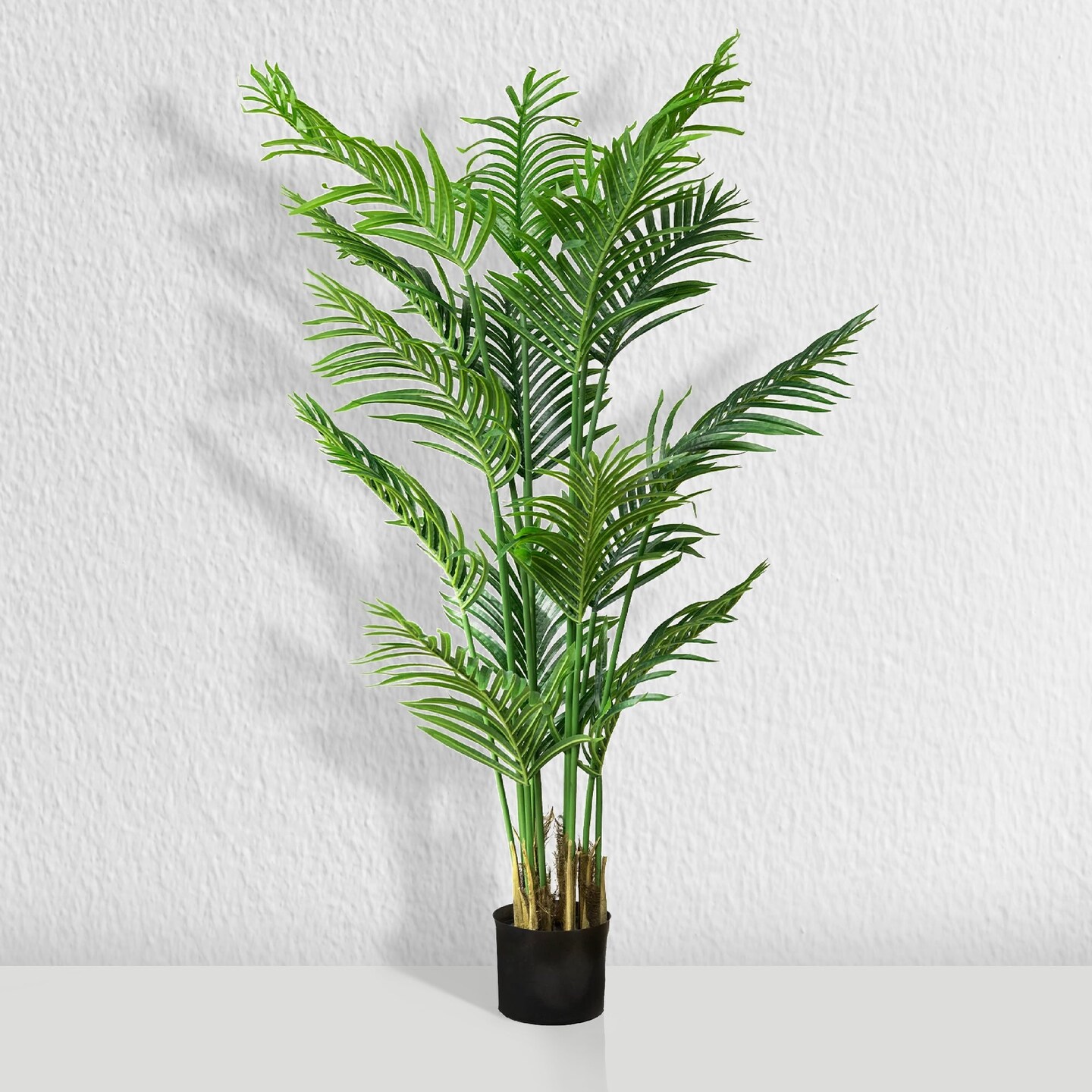 60&#x22; Artificial Palm Tree in Black Pot (2 Pack)
