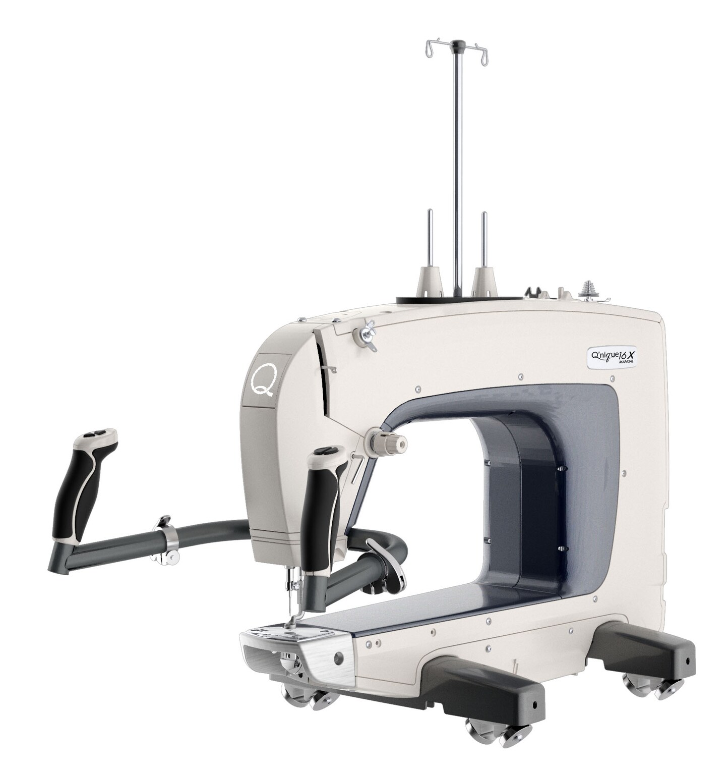 Q&#x27;nique 16X - Manual Quilting Machine and Q-Zone Hoop Quilting Frame