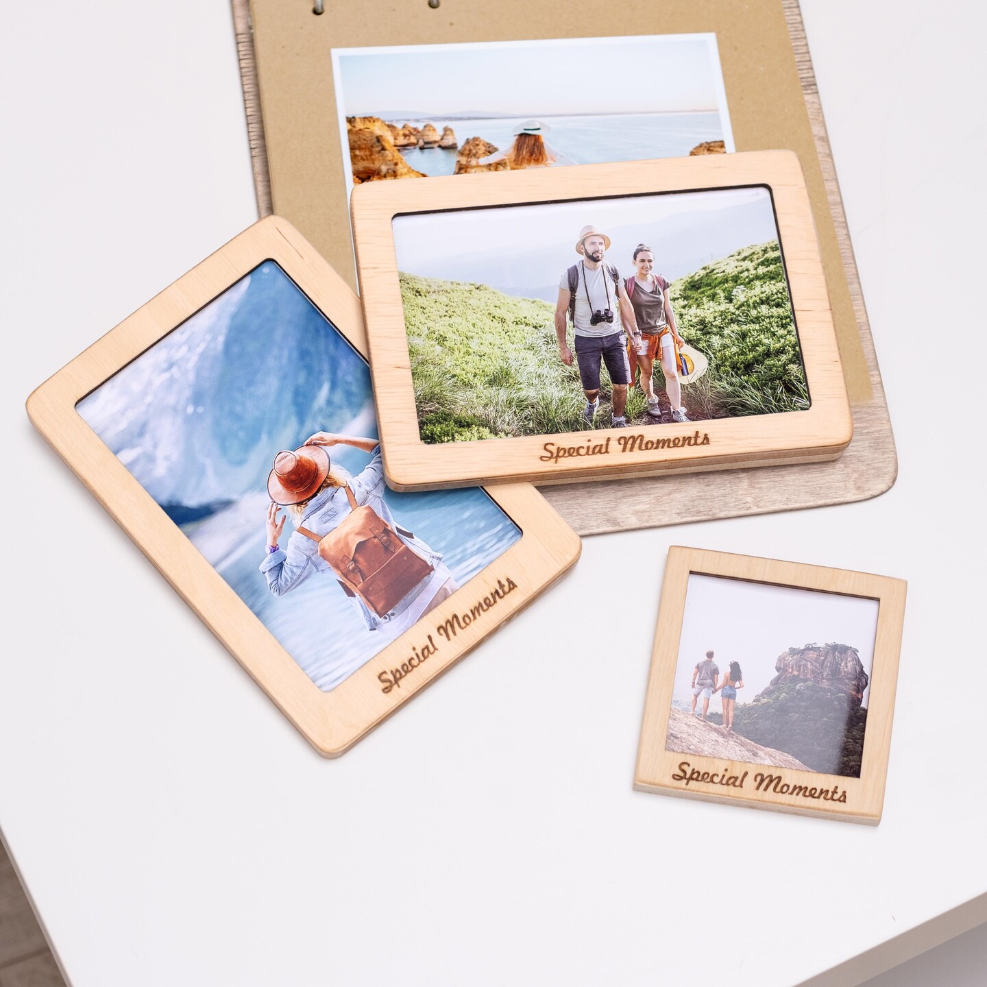 Set of 9 Wooden Photo Frames, Picture Frames, Polaroid Frame, Home Wall decor, Photo Frames for Wall, Christmas Gift