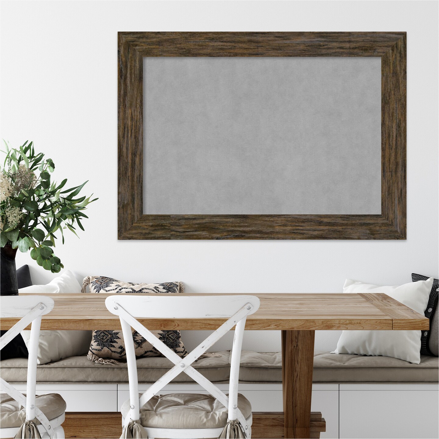 Magnetic Boards, Home Office Boards (43x31 in.) Fencepost Brown Framed Organization Boards