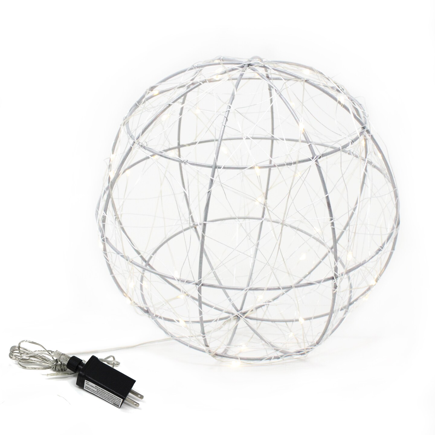 Perfect Holiday Large 120 LED Wire Ball Plug in Lights - Warm White