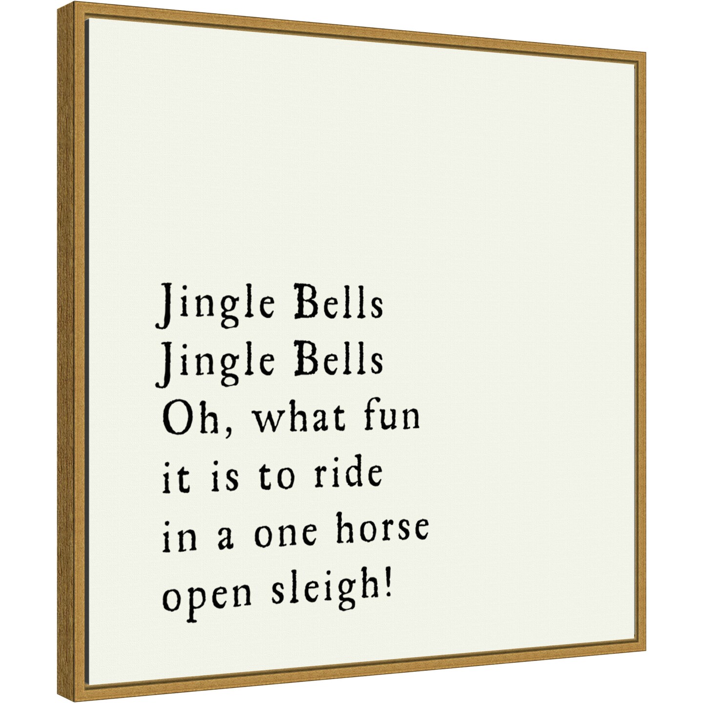 Jingle Bells by Amanti Art Portfolio 22in. W x 22in. H. Canvas Wall