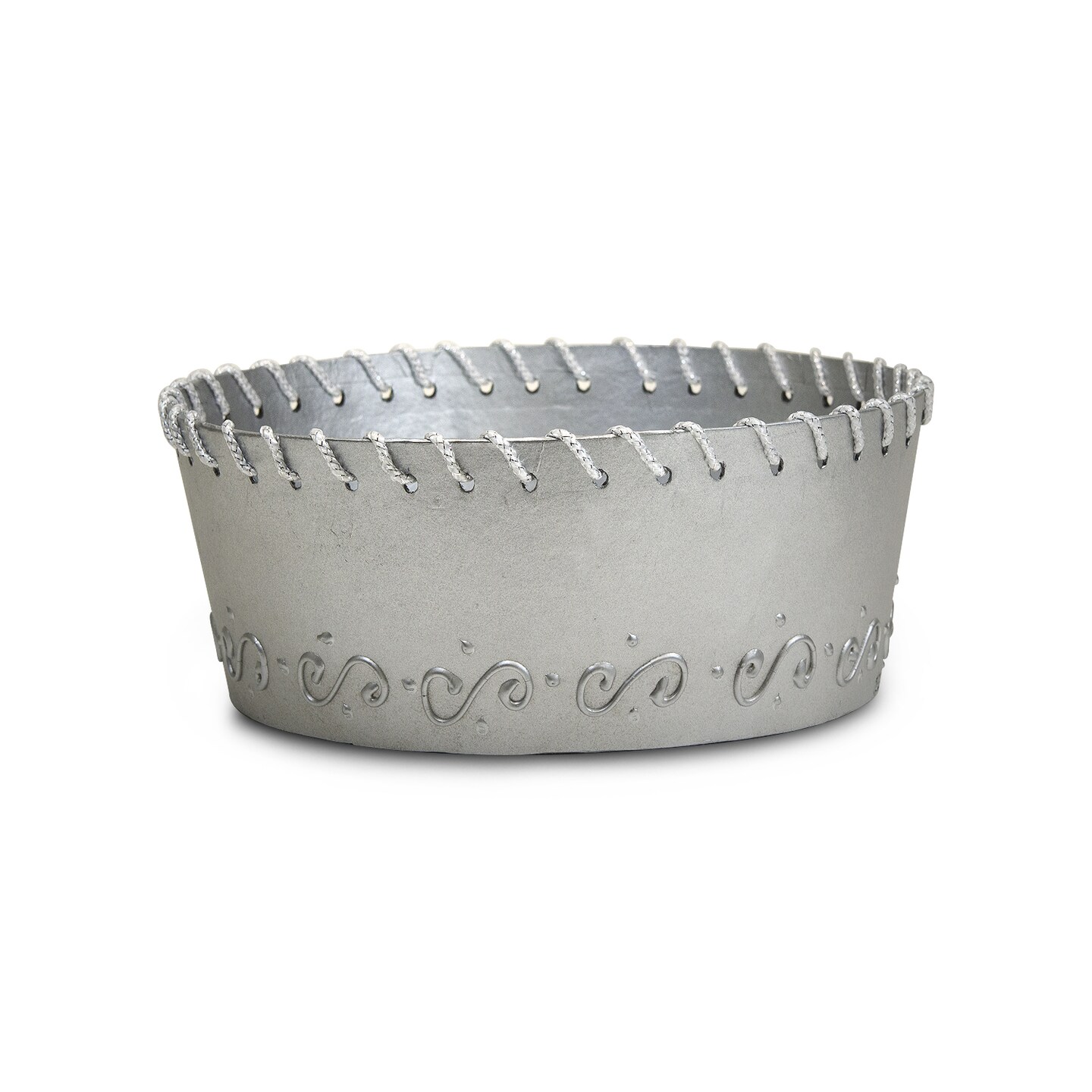 Round Designer Container - Silver