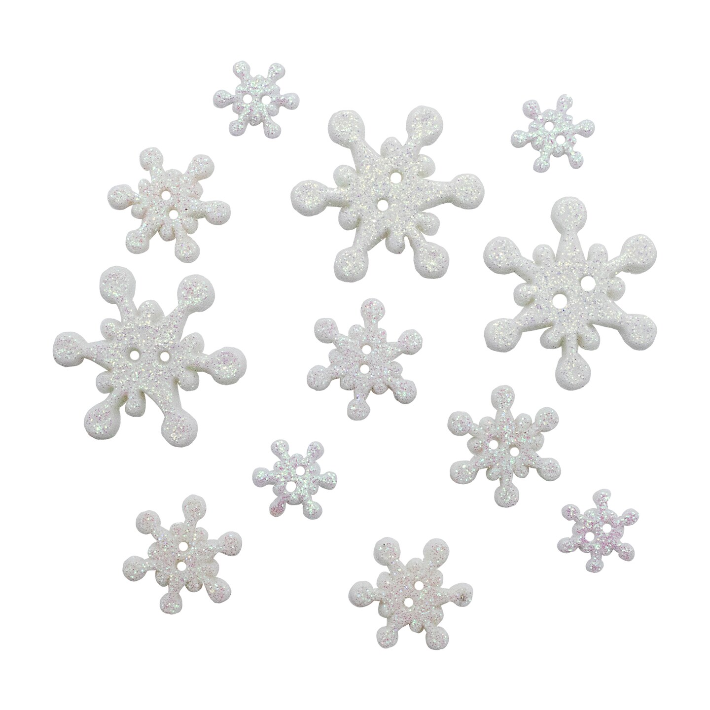 Buttons Galore 60+ Assorted Snowflake Theme Button Bundle for Sewing &  Crafts - Set of 6 Button Packs