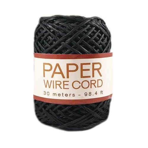 Hemptique 2mm Paper Wire Cord Spool Jewelry Bracelet Making Crafting Scrapbooking Bookbinding Mixed Media Crocheting Macrame Gift Wrapping Outdoor Gardening