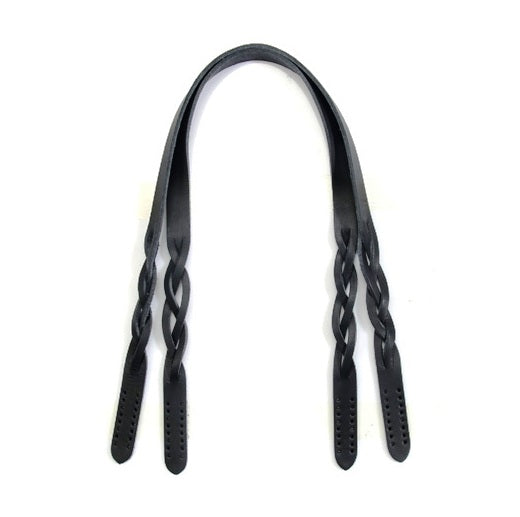 24.9" byhands 100% Genuine Leather Braid Style Shoulder Bag Strap/Purse Handles (40-6301)