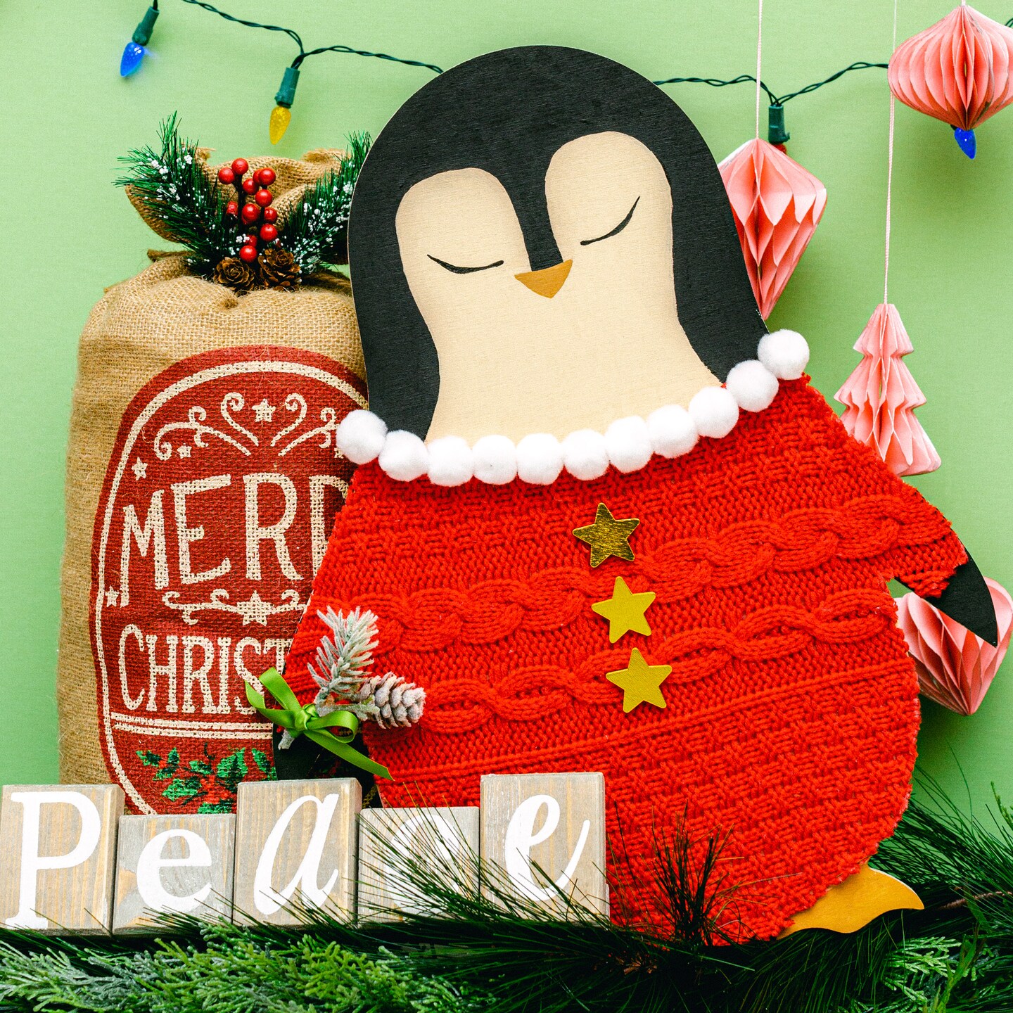 Wooden Penguin Cutout, Multiple Sizes Available, Unfinished for Christmas & Decor| Woodpeckers Crafts