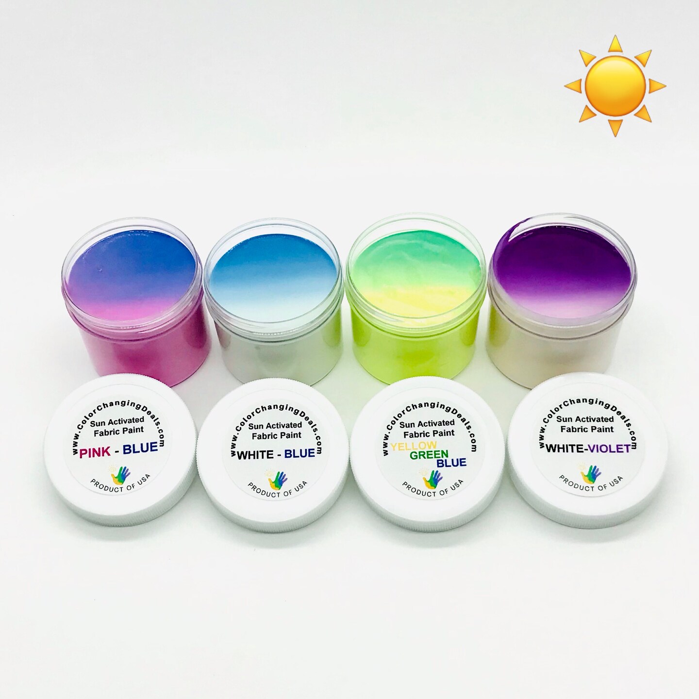 Color Changing Sun UV Activated Photochromic Fabric Paint DIY Color Changing Shoes TShirts