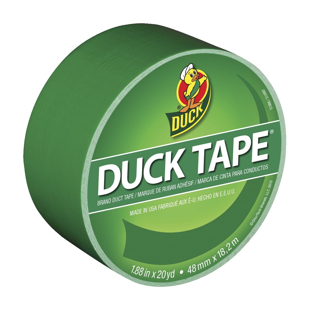 Duck Tape Colored Duct Tape, 1.88 in x 20 yd, Green Clover Correction
