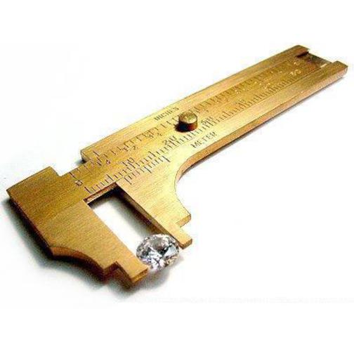 2 Sliding Brass Gauges Inches &#x26; Millimeters 100mm 4&#x22; Jewelers Tools Measuring