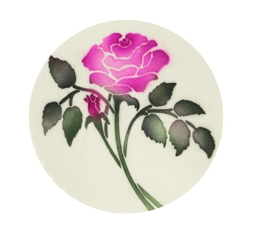 Rose Spray Cake Stencil | C156 by Designer Stencils | Cake Decorating Tools | Baking Stencils for Royal Icing, Airbrush, Dusting Powder | Reusable Plastic Food Grade Stencil for Cakes | Easy to Use & Clean Cake Stencil