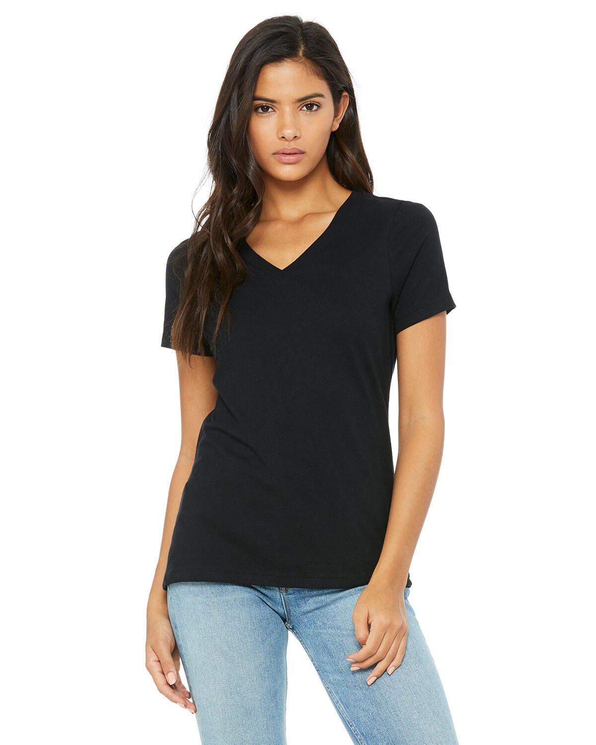 BELLA+CANVAS Ladies' Relaxed Jersey V-Neck T-Shirt, 6405 | Michaels