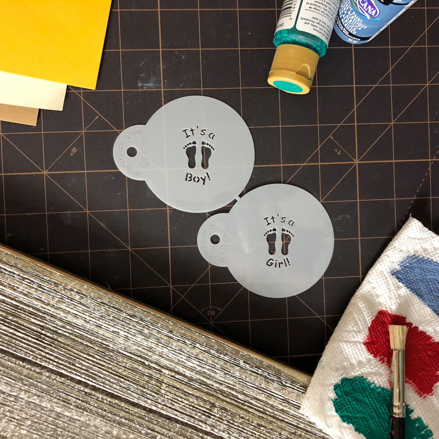 It's a Boy and It's a Girl Candy & Cookie Stencils | C190 by Designer Stencils |