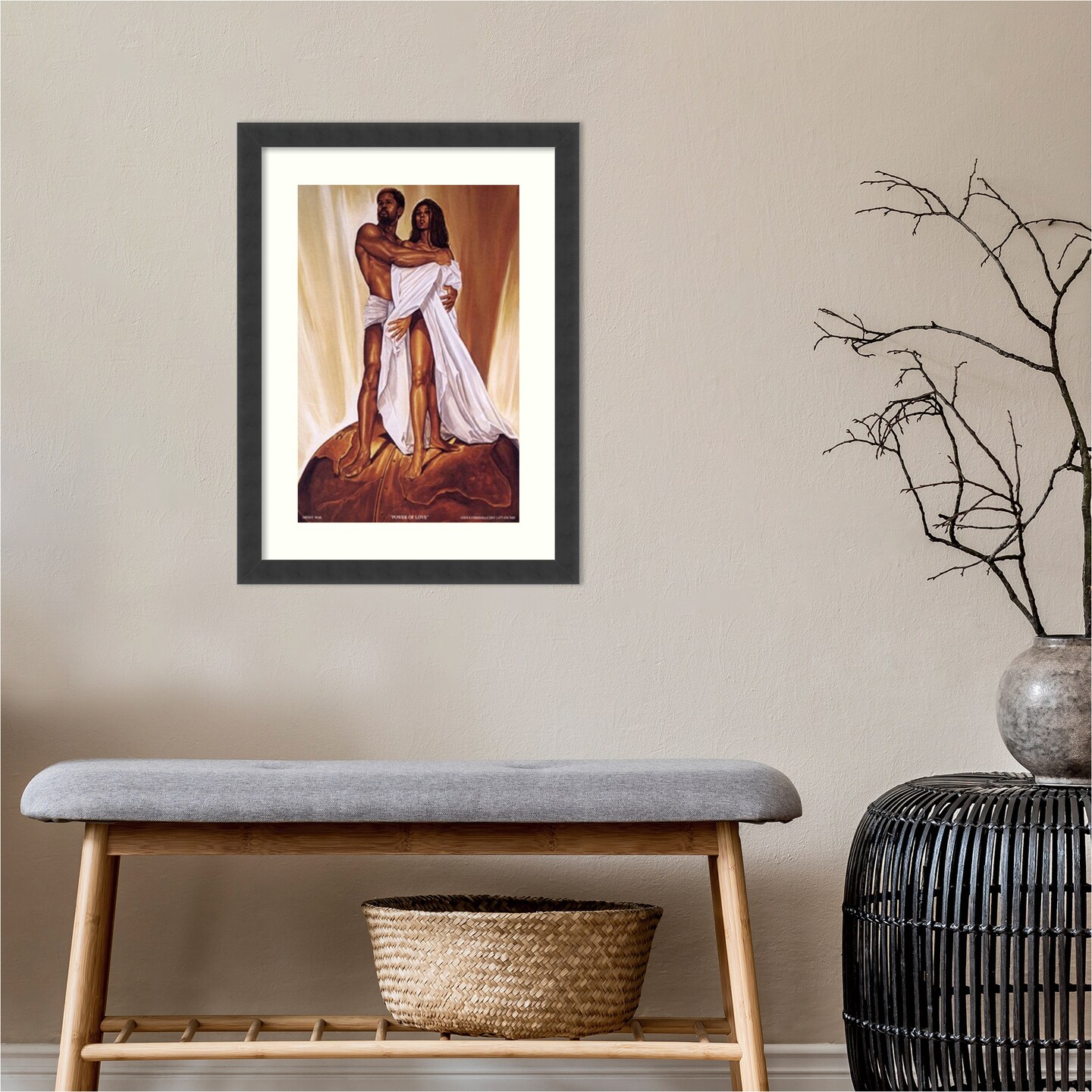 Power of Love by Wak - Kevin A. Williams Wood Framed Wall Art Print