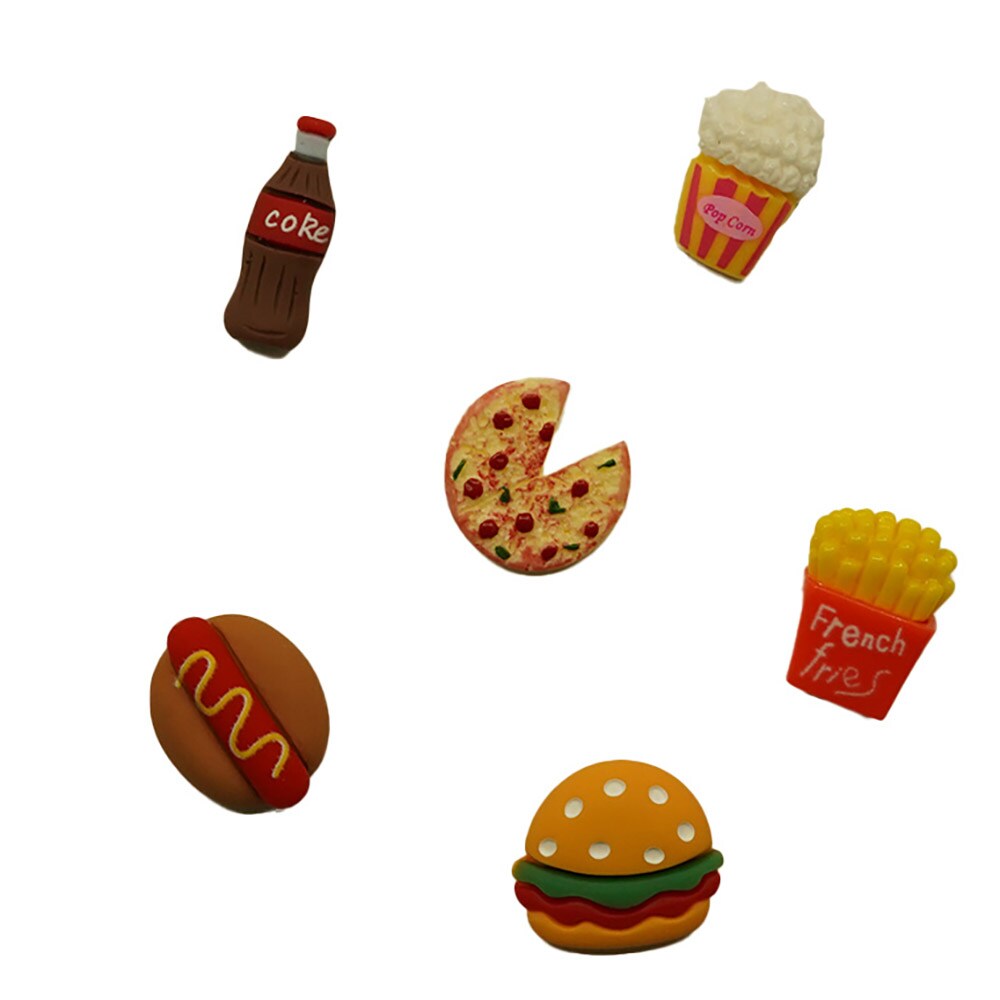 Buttons Galore Flatback Embellishments for Crafts - Fast Food - 18 Pieces