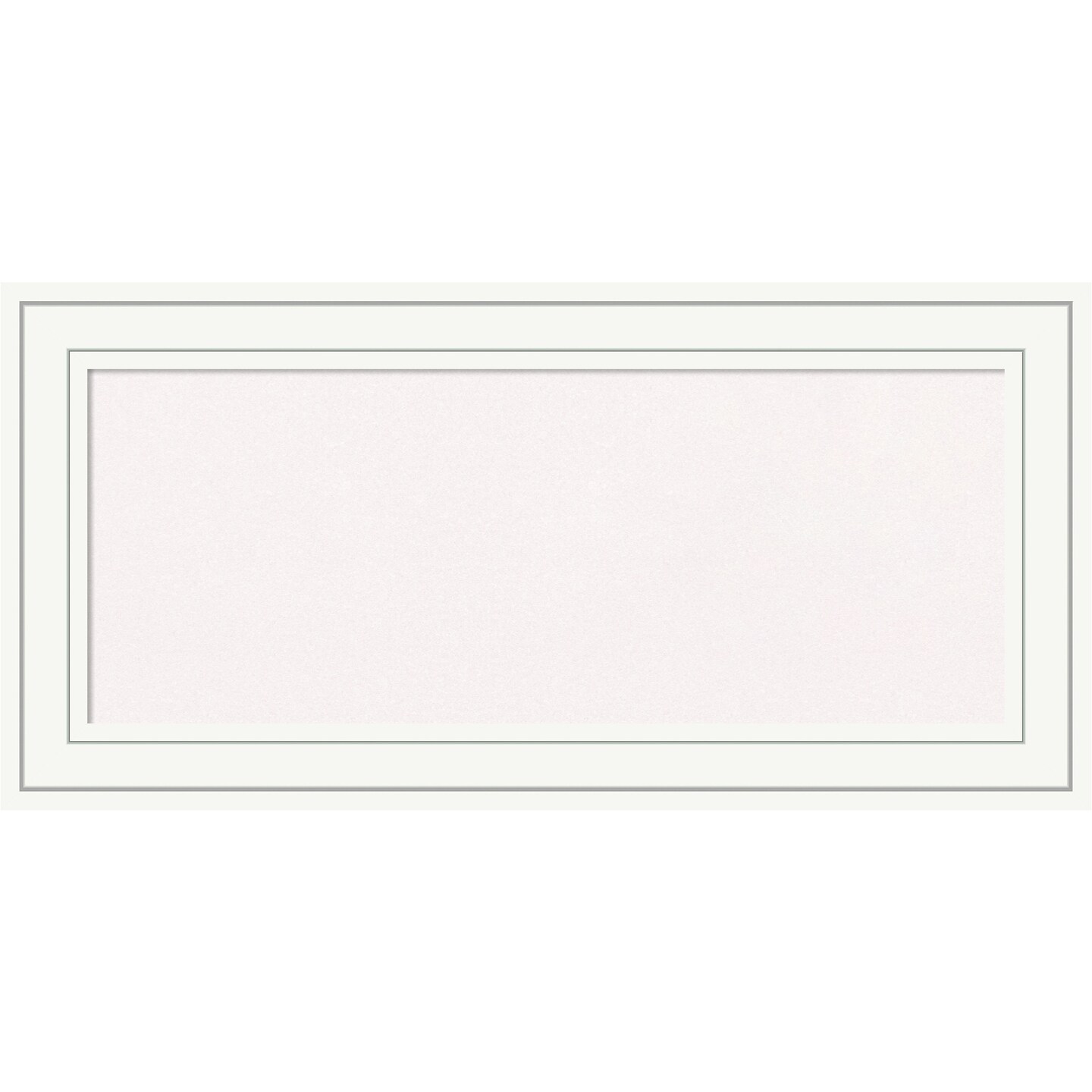 Cork Board, Craftsman White Wood Frame - Bulletin Board, Organization Board, Pin Board