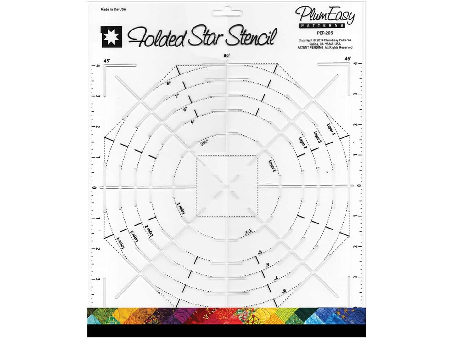 PlumEasy Patterns Accessories Folded Star Stencil