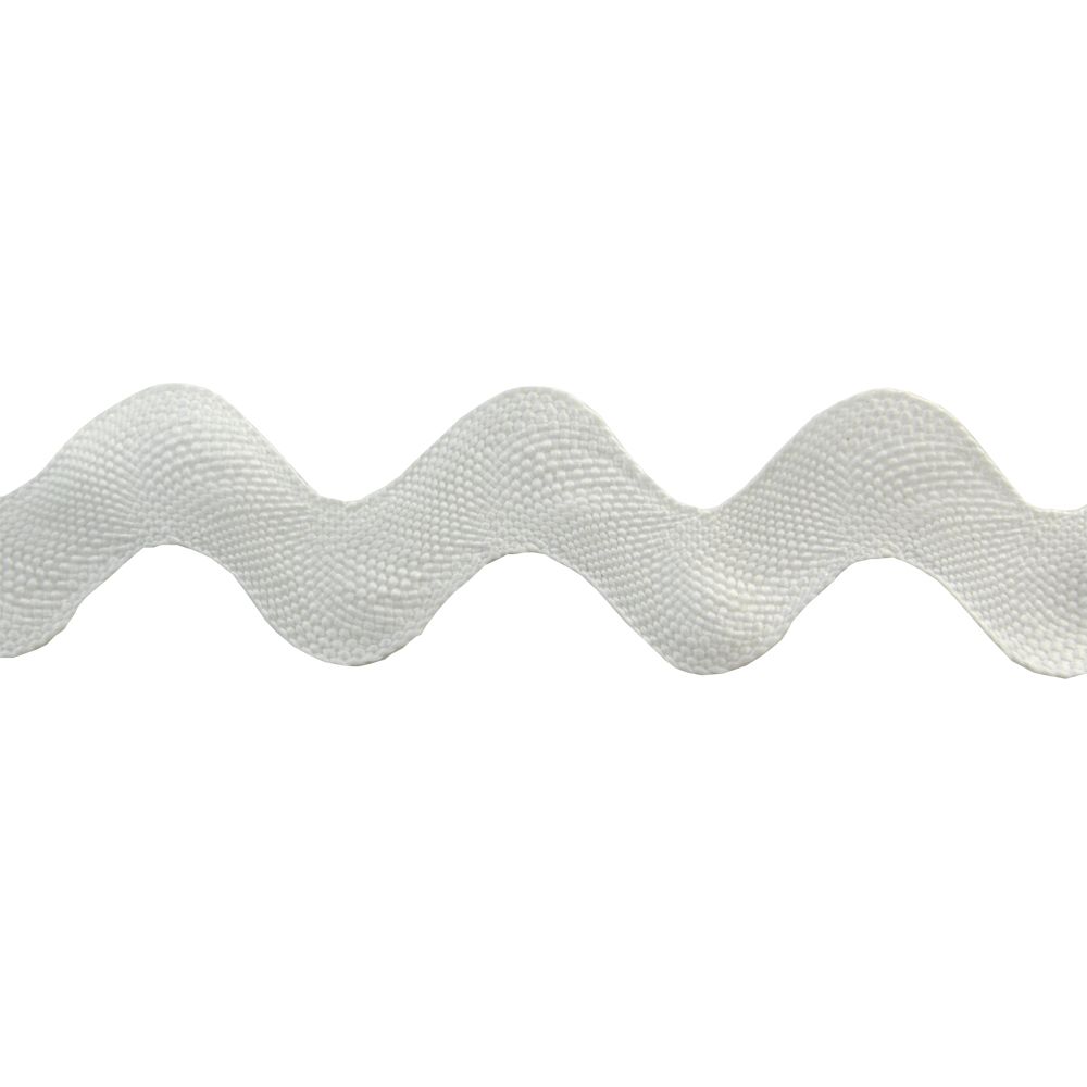 Belagio Large Ric Rac Trim, 1.25" Wide, 10yard bolt, White Trims