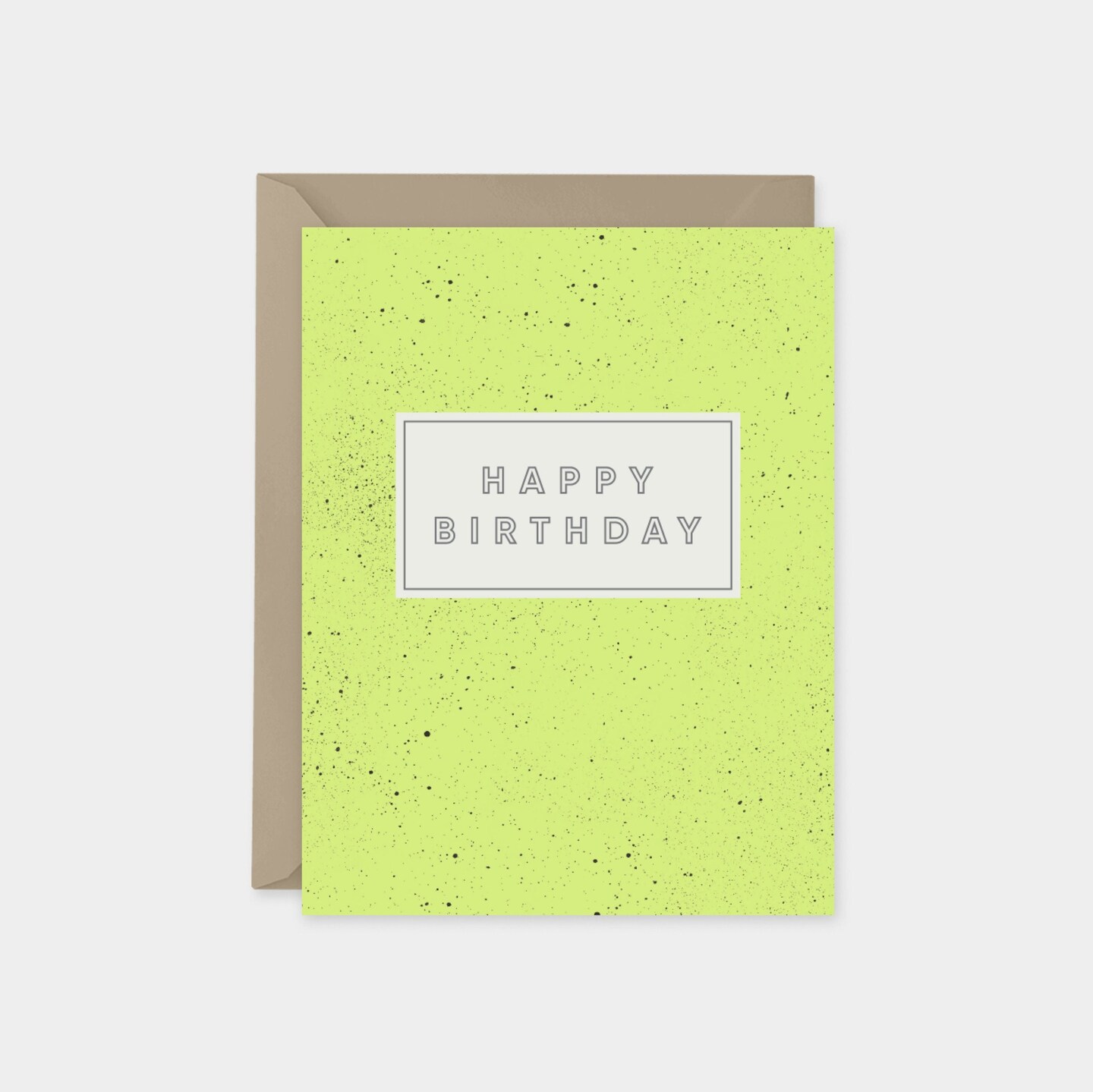 Speckled Happy Birthday Cards, Custom Speckled Card, Recycled Birthday ...