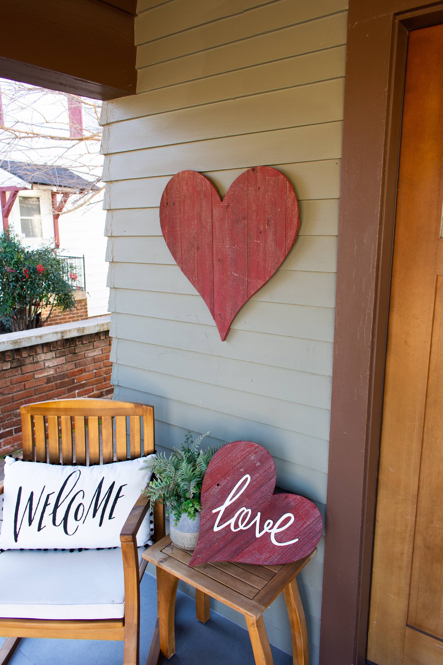 Rustic Farmhouse 18 in. Reclaimed Wood Heart