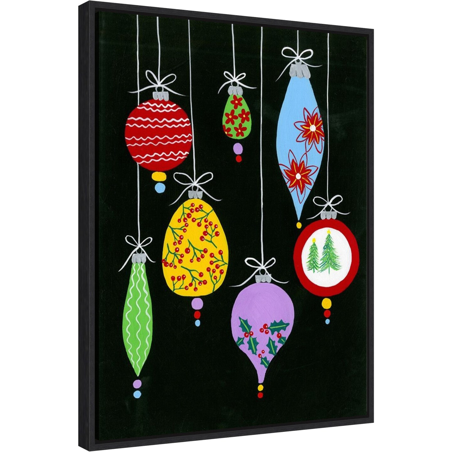 Jazzy Christmas I by Regina Moore 18-in. W x 24-in. H. Canvas Wall Art 