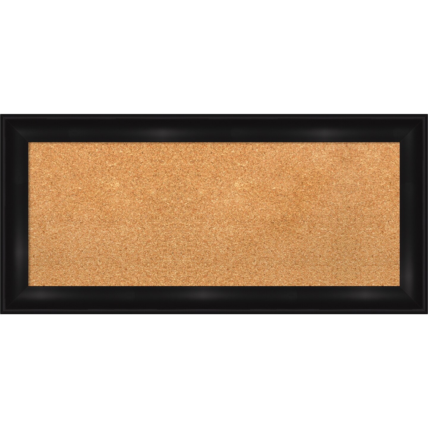 Cork Board, Grand Black Narrow Frame - Bulletin Board, Organization Board, Pin Board